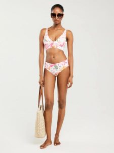 Dół od kostiumu kąpielowego z motywem kwiatowym Morrasa 000. Bikini Big Star, bez wzorów. Za 79,99 zł.
