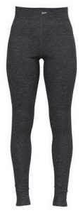 Legginsy termoaktywne damskie Odlo ACTIVE WARM ECO. Szare legginsy ODLO, bez wzorów, ze skóry, z podwyższonym stanem. Za 249,99 zł.