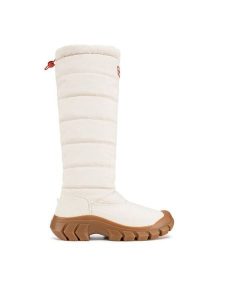 Hunter Śniegowce WFT2108WWU Biały. Białe buty zimowe Hunter, z materiału, bez obcasa, bez zapięcia. Za 799,99 zł.