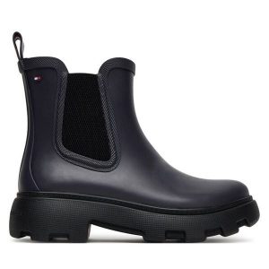 Kalosze Tommy Hilfiger. Niebieskie kalosze TOMMY HILFIGER, bez wzorów. Za 319,99 zł.