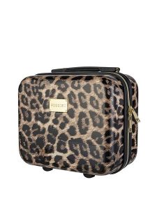 Puccini Kosmetyczka "Beverly Hills" w kolorze brązowo-czarnym - 32 x 30 x 18 cm rozmiar: onesize. Brązowe kosmetyczki Puccini, bez wzorów, z materiału. Za 117,99 zł.