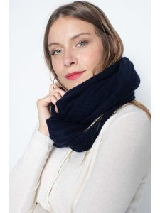 Perfect Cashmere Szal-koło "Clody" w kolorze granatowym - 65 x 40 cm rozmiar: onesize. Niebieskie szaliki Perfect Cashmere, bez wzorów, z kaszmiru. Za 304,99 zł.