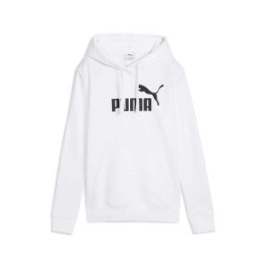 Puma Ess No. 1 Logo Bluza Z Kapturem Tr Damskie. Białe bluzy Puma, s, bez wzorów, z kapturem. Za 212,90 zł.