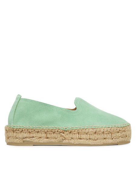 Manebi Espadryle R 7.7 D0 Zielony. Zielone espadryle Manebi, bez wzorów, ze skóry, bez obcasa. Za 539,99 zł.