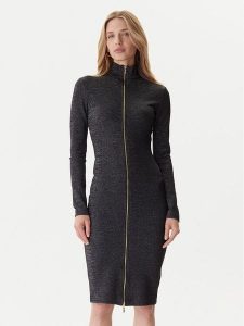 Just Cavalli Sukienka codzienna 79PAO905 J0251 Czarny Slim Fit. Czarne sukienki Just Cavalli, na co dzień, m, bez wzorów, z syntetyku, bez kołnierzyka, bez ramiączek, proste. Za 579,00 zł.