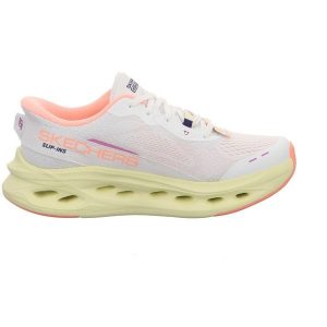 Buty SKECHERS MAX CUSHIONING GLIDE STEP Biały. Białe buty sportowe Skechers, bez wzorów, z syntetyku, bez zapięcia. Za 489,38 zł.