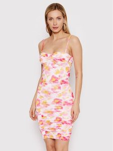 DeeZee Sukienka koktajlowa Sally ILF002 Kolorowy Slim Fit. Kombinezony DeeZee, s, bez wzorów, z syntetyku, wizytowe, bez kołnierzyka, bez ramiączek. Za 119,99 zł.