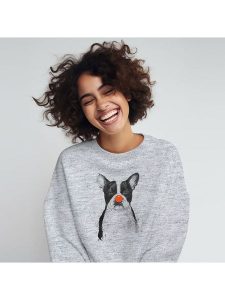 WOOOP Bluza "I´m not your clown" w kolorze szarym rozmiar: XL. Szare bluzy Wooop, m, bez wzorów, z bawełny, bez kaptura. Za 114,98 zł.