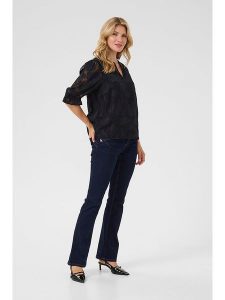 Cream Bluzka w kolorze czarnym rozmiar: 38. Czarne bluzki Cream, bez wzorów, z koronki, bez kołnierzyka, bez ramiączek. Za 126,99 zł.