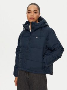 Tommy Jeans Kurtka zimowa Vail DW0DW18841 Granatowy Regular Fit. Niebieskie kurtki Tommy Jeans, na zimę, xs, bez wzorów, z jeansu, bez kaptura. Za 599,00 zł.