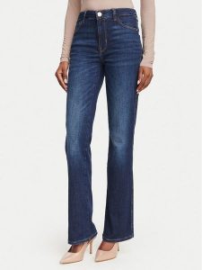 Guess Jeansy W6YA15 D1584 Granatowy Straight Fit. Niebieskie jeansy Guess, z aplikacjami, z jeansu. Za 434,99 zł.