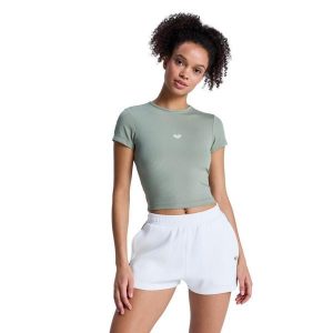 Elastyczne spodenki dla Kobiety RISE & VIBE Biały. Białe szorty Roxy, bez wzorów, z elastanu. Za 189,99 zł.