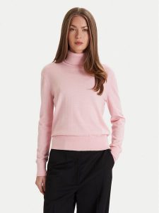 Calvin Klein Golf LV044D371G Beżowy Regular Fit. Brązowe golfy Calvin Klein, bez wzorów, z syntetyku. Za 469,99 zł.