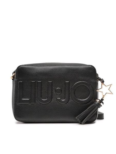 Liu Jo Torebka Camera Case AXX026 E0086 Czarny. Czarne listonoszki Liu Jo, bez wzorów, ze skóry, bez dodatków. Za 259,99 zł.