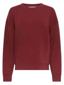 MOSS COPENHAGEN Bluza "Ima Q" w kolorze bordowym rozmiar: M/L. Czerwone bluzy Moss Copenhagen, l, bez wzorów, z wiskozy, bez kaptura. Za 179,22 zł.