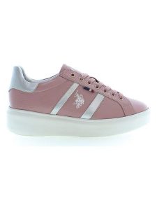 U.S. Polo Assn. Sneakersy "Cardi" kolorze srebrno-jasnoróżowym rozmiar: 36. Różowe trampki U.S. Polo Assn., bez wzorów, bez zapięcia. Za 101,47 zł.