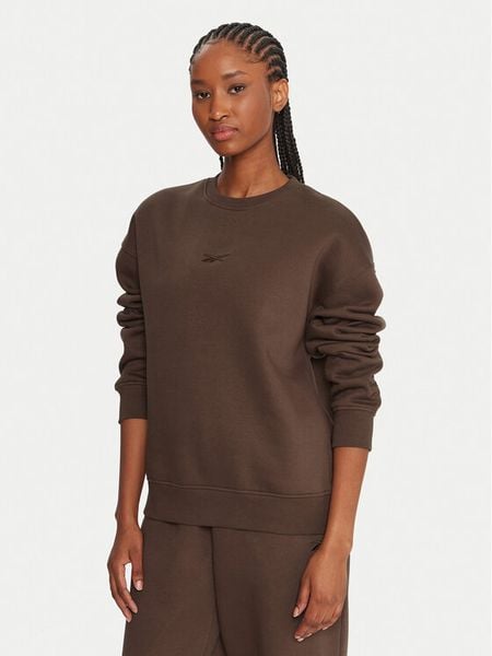 Reebok Bluza Reebok X Ewa Chodakowska Emelia RK25303CCW Brązowy Regular Fit. Brązowe bluzy Reebok, m, bez wzorów, z bawełny, bez kaptura. Za 119,99 zł.