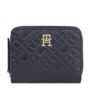 Portfel Tommy Hilfiger. Czarne portfele TOMMY HILFIGER, bez wzorów. Za 239,99 zł.
