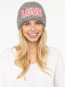 Zwillingsherz Czapka "Love" w kolorze szarym rozmiar: onesize. Szare czapki Zwillingsherz, bez wzorów, z materiału. Za 149,31 zł.