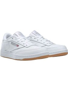 Reebok Skórzane sneakersy "Club C" w kolorze białym rozmiar: 34,5. Białe trampki Reebok, bez wzorów, bez zapięcia. Za 166,88 zł.