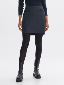 OPUS Spódnica w kolorze granatowym rozmiar: 42. Niebieskie spódnice Opus, bez wzorów, mini. Za 126,75 zł.