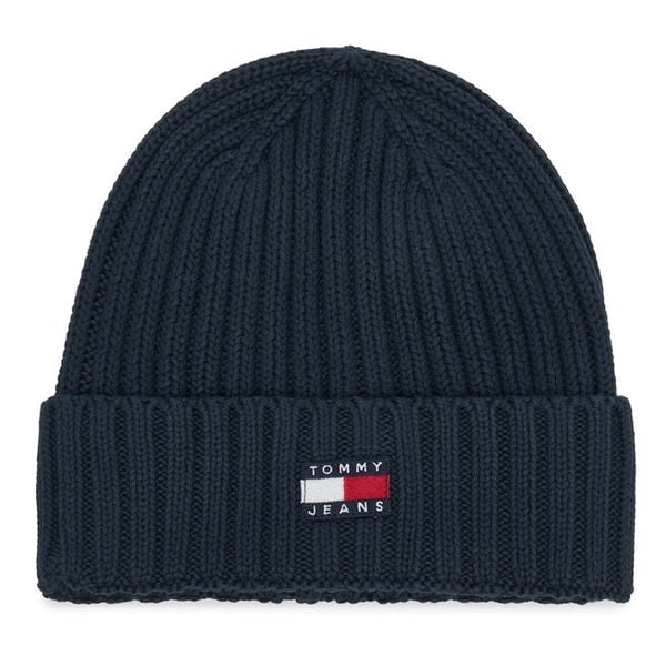 Czapka Tommy Hilfiger. Niebieskie czapki TOMMY HILFIGER, bez wzorów. Za 149,99 zł.