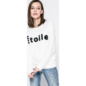 Vero Moda - Bluza. Szare bluzy marki Vero Moda, z aplikacjami, z bawełny. W wyprzedaży za 89,90 zł.