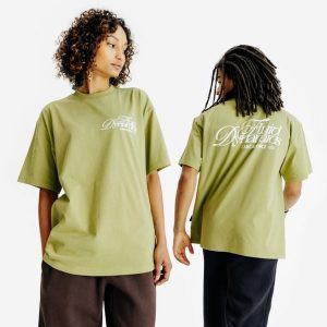 Koszulka z grafiką unisex Relax. Bluzki DECATHLON, xl, bez wzorów, z bawełny, bez kołnierzyka, bez ramiączek. Za 89,99 zł.