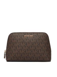 MICHAEL Michael Kors Kosmetyczka 32F5GJ6T5B Brązowy. Brązowe torebki klasyczne MICHAEL Michael Kors, bez wzorów, ze skóry, bez dodatków. Za 339,99 zł.