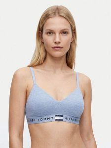 Tommy Hilfiger Biustonosz braletka UW0UW05715 Niebieski jasny. Niebieskie biustonosze TOMMY HILFIGER, bez wzorów, z bawełny. Za 169,99 zł.