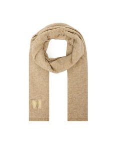 Guess Szalik AW5437 POL03 Beżowy. Brązowe rękawiczki Guess, z aplikacjami, z wełny. Za 209,99 zł.