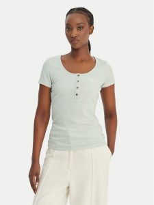 Guess T-Shirt GUESS x NORTH SAILS W6GP01 K2658 Zielony Regular Fit. Zielone t-shirty Guess, xxl, z aplikacjami, z wiskozy, bez kołnierzyka, bez ramiączek. Za 264,99 zł.