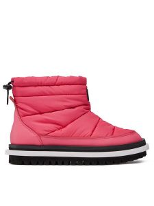 Tommy Jeans Botki Tjw Padded Flat Boot EN0EN02292 Różowy. Czerwone botki Tommy Jeans, bez wzorów, z jeansu, bez obcasa, na płaskiej podeszwie, bez zapięcia. Za 479,99 zł.