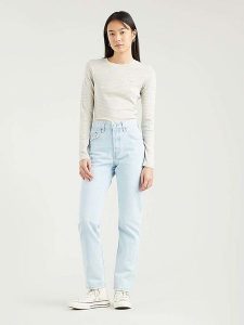 Levi's Dżinsy "501" - Regular fit - w kolorze błękitnym rozmiar: W29/L32. Niebieskie jeansy Levi's®, z aplikacjami, z podwyższonym stanem. Za 166,88 zł.