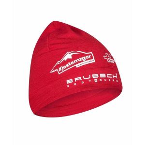 Czapka wełniana unisex Brubeck #JESTEMZGOR #WSPIERAMGOPR. Brązowe czapki Brubeck, bez wzorów, z elastanu. Za 79,99 zł.