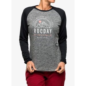 Bluza rowerowa damska Rocday Camber. Szare bluzy ROCDAY, bez wzorów, bez kaptura. Za 140,99 zł.