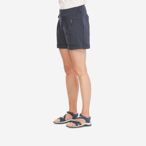 Spodenki turystyczne damskie Quechua NH500 Regular. Niebieskie szorty QUECHUA, bez wzorów, z materiału, sportowe. Za 79,99 zł.