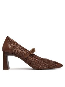 Hispanitas Czółenka RHV264609 C007 Brązowy. Brązowe czółenka Hispanitas, bez wzorów, z materiału, bez obcasa, bez zapięcia. Za 609,99 zł.