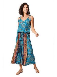 Ipanima Kombinezon w kolorze niebieskim rozmiar: 34-40. Niebieskie kombinezony Ipanima, bez wzorów, bez kołnierzyka, bez ramiączek. Za 100,99 zł.