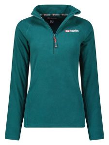 Canadian Peak Bluza polarowa "Tugeak" w kolorze ciemnozielonym rozmiar: S. Zielone bluzy Canadian Peak, s, bez wzorów, z materiału, bez kaptura. Za 65,99 zł.