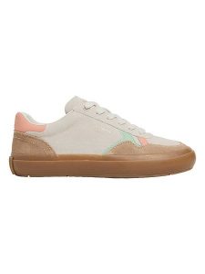 Pepe Jeans FOOTWEAR Skórzane sneakersy "Travis Retro" w kolorze beżowym rozmiar: 39. Brązowe trampki Pepe Jeans FOOTWEAR, bez wzorów, z jeansu, bez zapięcia. Za 144,92 zł.