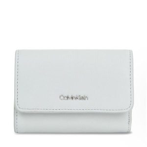 Portfel Calvin Klein. Szare portfele Calvin Klein, bez wzorów. Za 199,99 zł.