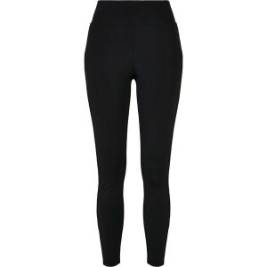 Damskie legginsy z wysoką talią Urban Classics shiny stripe. Czarne legginsy Urban Classics, bez wzorów. Za 142,00 zł.