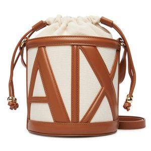 Torebka Armani Exchange. Brązowe torebki klasyczne Armani Exchange, bez wzorów, bez dodatków. Za 569,99 zł.