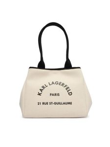KARL LAGERFELD Torebka B1W50010 Beżowy. Brązowe torebki klasyczne KARL LAGERFELD, bez wzorów, z materiału, bez dodatków. Za 549,99 zł.
