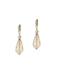 Otazu Pozłacane kolczyki-kreole z kryształami rozmiar: onesize. Żółte kolczyki Otazu, z kryształem, pozłacane. Za 86,99 zł.