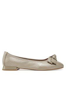 Caprice Baleriny 9-22105-42 Szary. Szare balerinki Caprice, bez wzorów, ze skóry, bez obcasa, bez zapięcia. Za 303,99 zł.
