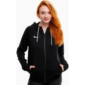 Bluza rozpinana damska Nike Park 20 Hoodie. Czarne bluzy Nike, bez wzorów, bez kaptura. Za 231,00 zł.