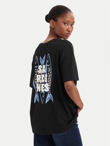 ONLY T-Shirt Vivvi 15346761 Czarny Regular Fit. Czarne t-shirty ONLY, l, bez wzorów, z bawełny, bez kołnierzyka, bez ramiączek. Za 84,99 zł.