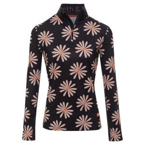 Bluza narciarska Damska Gareth & Lucas Forty-Nine. Brązowe bluzy GARETH & LUCAS, na zimę, xs, bez wzorów, z elastanu, bez kaptura. Za 229,99 zł.